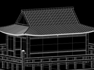 Japanese Shrine 3D Model