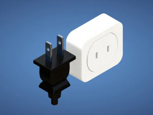 Electrical Plug and Socket - Type A 3D Model