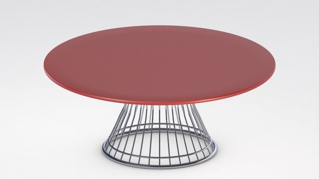 Platner Dining Table 3D Model .c4d .max .obj .3ds .fbx .stl .blend 