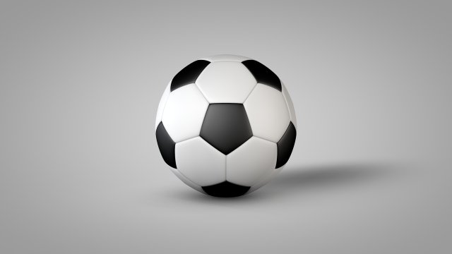 Football - Soccer Model 3D .c4d .max .obj .3ds .fbx .stl .blend 