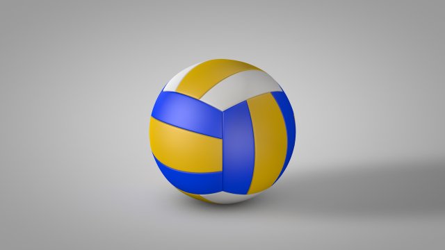 Volleyball Modello 3D .c4d .max .obj .3ds .fbx .stl .blend 