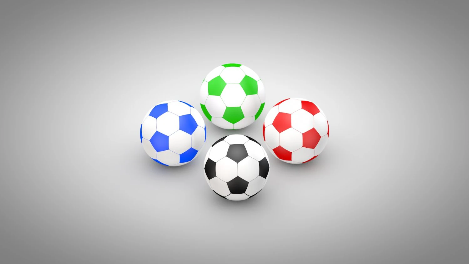 Football - Soccer Balls - Type 2 3D Model .c4d .max .obj .3ds .fbx .stl .blend 
