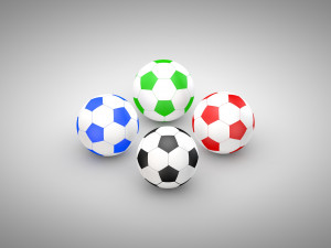 Football - Soccer Balls - Type 2 3D Model