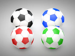 Football - Soccer Balls - Type 2 3D Model
