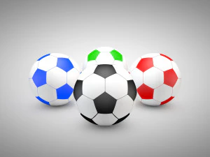 Football - Soccer Balls - Type 2 3D Model