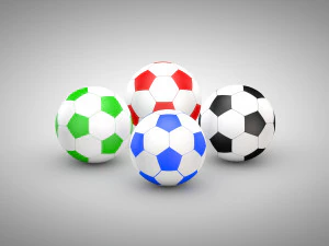 Football - Soccer Balls - Type 2 3D Model