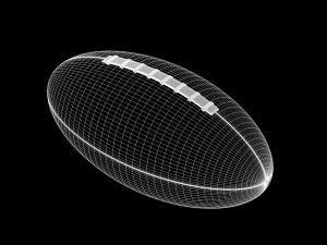 American Football 3D Model