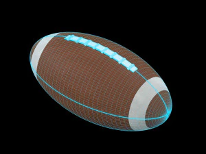 American Football 3D Model