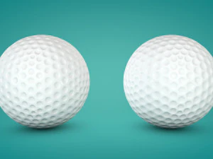 Golf Balls 3D Model