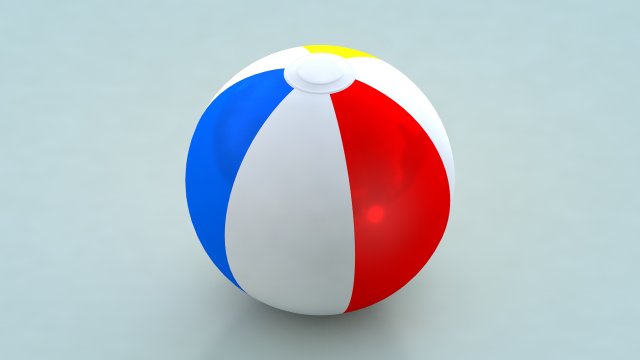 Beach Ball 1 Modèle 3D .c4d .max .obj .3ds .fbx .stl .blend 