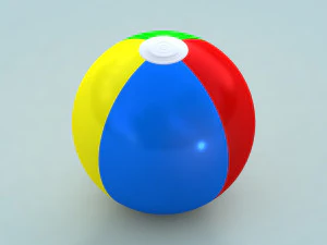 ビーチボール2 3Dモデル