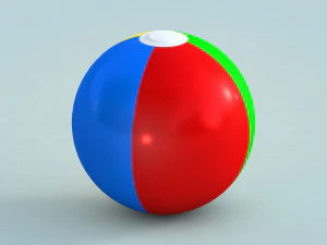 Bola de praia 2 Modelo 3D