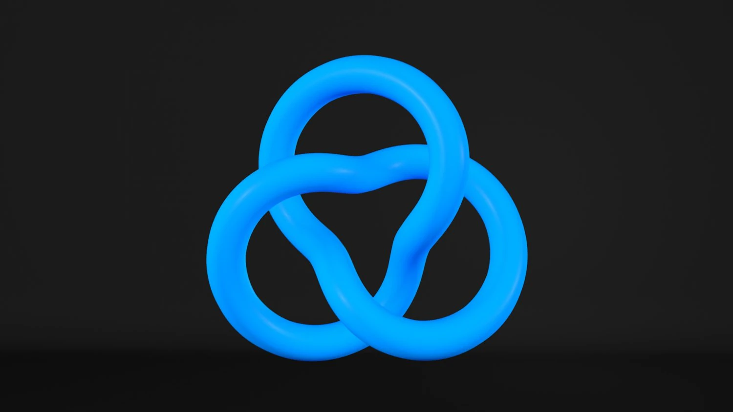 Trefoil Knot A 3D Model .c4d .max .obj .3ds .fbx .stl .blend 
