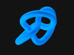 Trefoil Knot A 3D 모델