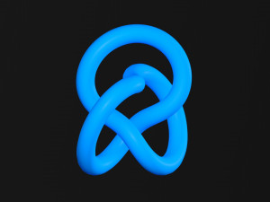 Trefoil Knot A 3D 모델