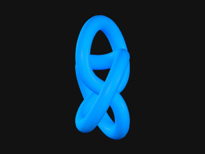 Trefoil Knot A 3D 모델