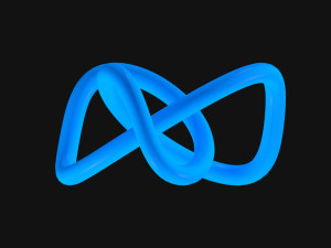 Trefoil Knot B Modello 3D