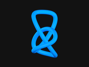 Trefoil Knot B Modello 3D