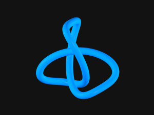 Trefoil Knot B Modello 3D