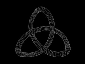 Trefoil Knot B Modello 3D