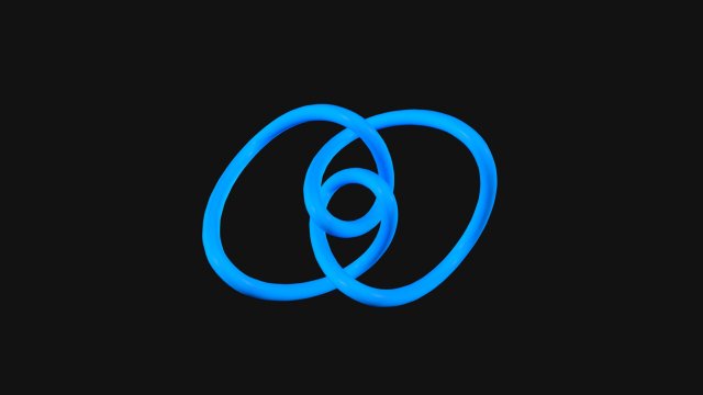 Figure Eight Loop Knot 3D Model .c4d .max .obj .3ds .fbx .stl .blend 