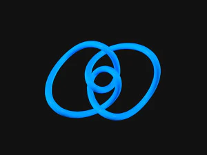 Nudo de bucle en forma de ocho Modelo 3D