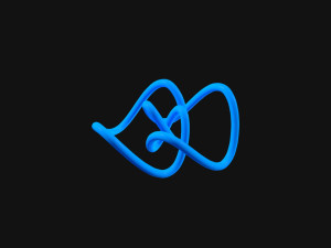 Figure Eight Loop Knot 3D Model