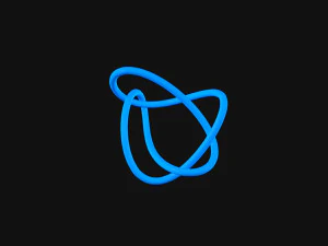 結び目 4 3Dモデル