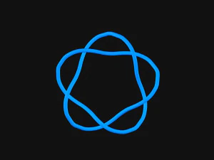 トーラスノット5 3Dモデル