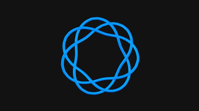 Torus Knot 6 3D 모델 .c4d .max .obj .3ds .fbx .stl .blend 