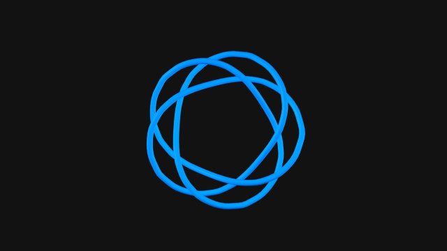 Torus Knot 7 3D Model .c4d .max .obj .3ds .fbx .stl .blend 