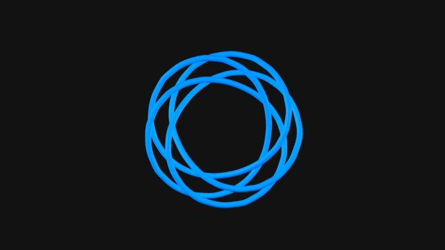 Torus Knot 8 Modello 3D .c4d .max .obj .3ds .fbx .stl .blend 