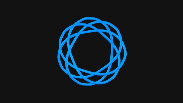 Torus Knot 12 Modelo 3D .c4d .max .obj .3ds .fbx .stl .blend
