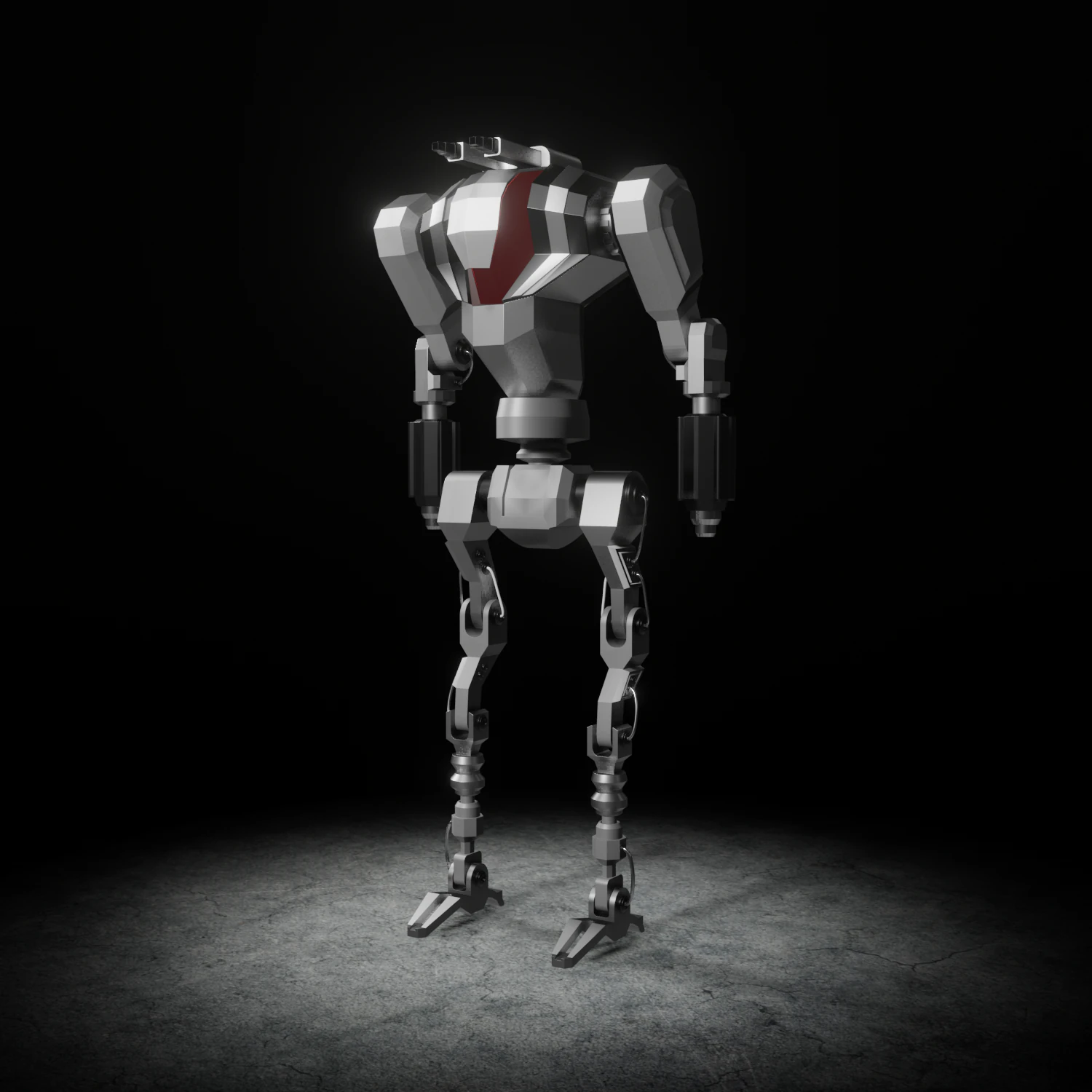 sifi-robot 3D Model .c4d .max .obj .3ds .fbx .stl .blend 