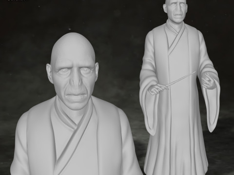 Harry Potter Lord Voldemort Legend STL Print Gift Movie Lover Game Custom Action Figure 3D Print Model