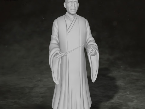 Harry Potter Lord Voldemort Legend STL Print Gift Movie Lover Game Custom Action Figure 3D 打印模型