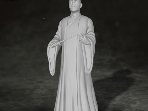 Harry Potter Lord Voldemort Legend STL Print Gift Movie Lover Game Custom Action Figure 3D 打印模型