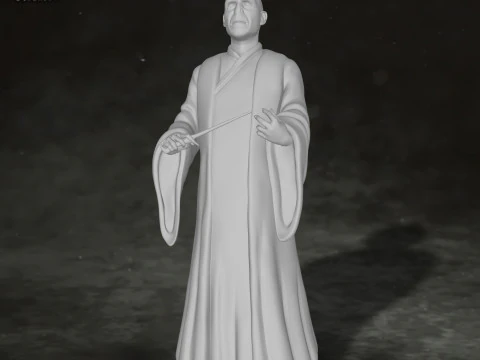 Harry Potter Lord Voldemort Legend STL Print Gift Movie Lover Game Figurine d'action personnalis&eacute;e Modèles 3D en vedette