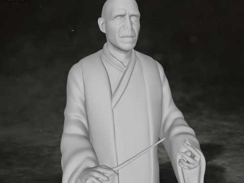 Harry Potter Lord Voldemort Legend STL Print Gift Movie Lover Game Custom Action Figure 3D 打印模型