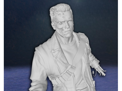 Arnold Schwarzenegger T-800 Terminator Legend Classic Hero Action Figures Custom 3D print model 3D 打印模型