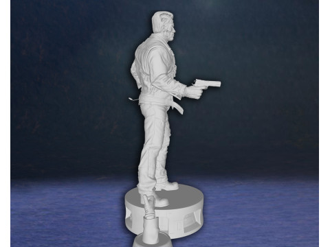 Arnold Schwarzenegger T-800 Terminator Legend Classic Hero Action Figures Custom 3D print model 3D 打印模型