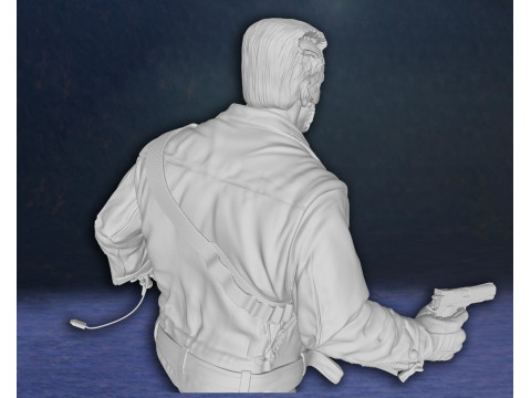 Arnold Schwarzenegger T-800 Terminator Legend Classic Hero Action Figures Custom 3D print model 3D 打印模型
