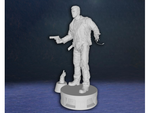 Arnold Schwarzenegger T-800 Terminator Legend Classic Hero Action Figures Custom 3D print model 3D 打印模型