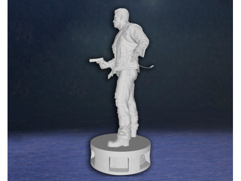 Arnold Schwarzenegger T-800 Terminator Legend Classic Hero Action Figures Custom 3D print model 3D 打印模型