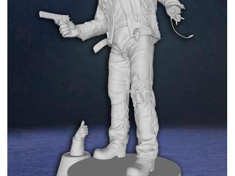 Arnold Schwarzenegger T-800 Terminator Legend Classic Hero Action Figures Custom 3D print model 3D 打印模型