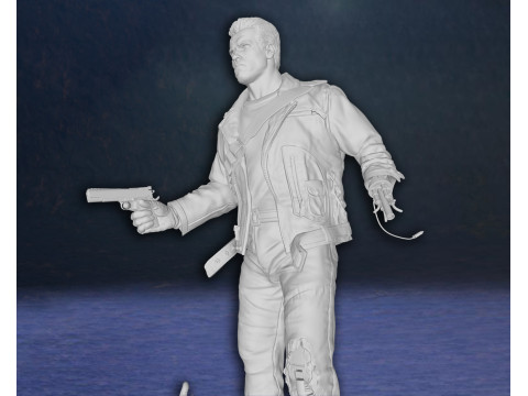 Arnold Schwarzenegger T-800 Terminator Legend Classic Hero Action Figures Custom 3D print model 3D 打印模型