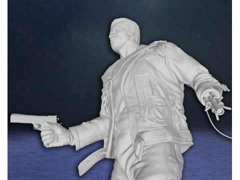 Arnold Schwarzenegger T-800 Terminator Legend Classic Hero Action Figures Custom 3D print model 3D 打印模型