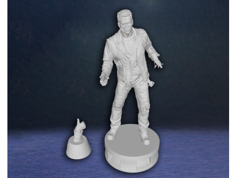 Arnold Schwarzenegger T-800 Terminator Legend Classic Hero Action Figures Custom 3D print model 3D 打印模型