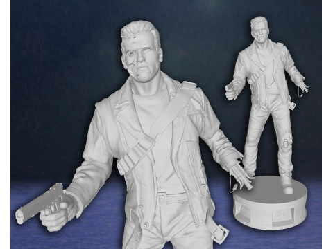 Arnold Schwarzenegger T-800 Terminator Legend Classic Hero Action Figures Custom 3D print model 3D Print Model