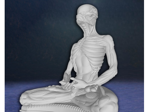 Alien Meditation Hudson Hicks Facehugger Ellen Ripley Newt Action Figures Custom 3D print model Model Cetak 3D